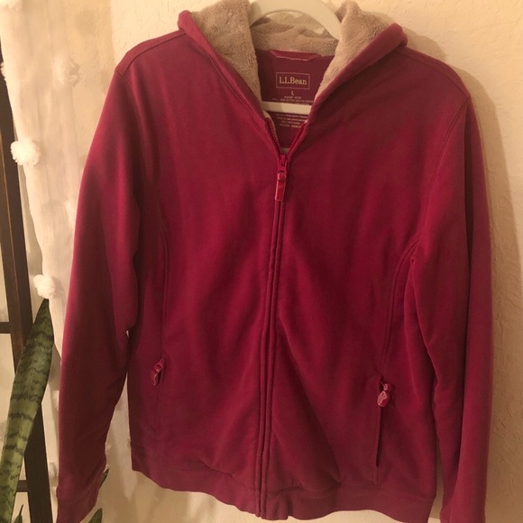 L.L. Bean Jackets & Blazers - LL BEAN FLEECE LINED HOODIE